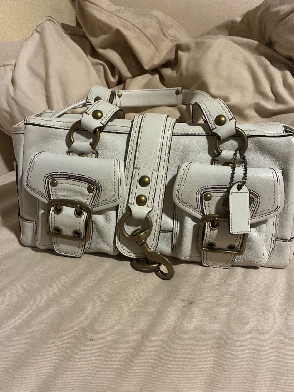 Coach Legacy Mandy Satchel 10330 White Leather
